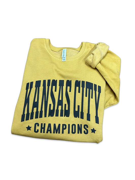Kansas City Champions Black Puff Print